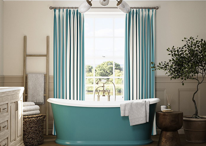 The British Stripe Co. Edward, Blackpool No.1 - Made to Measure Curtains - Image 3